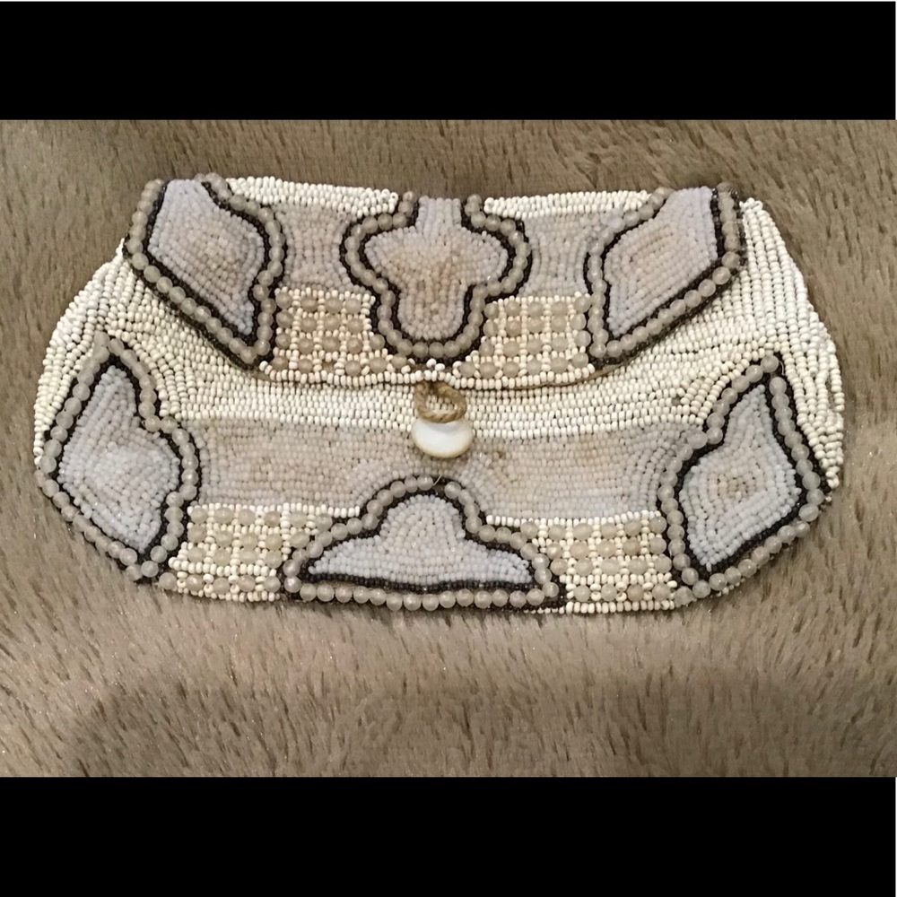 Vintage Beaded Belt Coin Purse